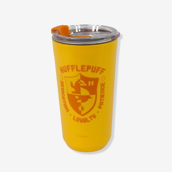 Imagem de Copo Sky 500Ml c/ Tampa Hufflepuff Lufa-Lufa Harry Potter