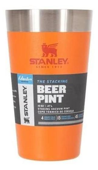 COPO TERM CERVEJA S TAMPA STANLEY 473ml Laranja Menor preço em COPO TERM CERVEJA S TAMPA STANLEY 473ml Laranja