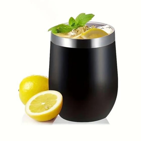 Imagem de Copo Térmico 360ml Inox Com Tampa Antigotejamento