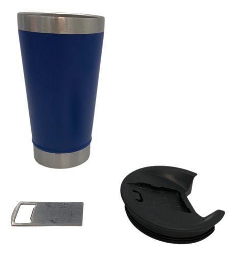 Imagem de Copo Termico 473ml Totalmente Liso Inox Com Tampa E Abridor 