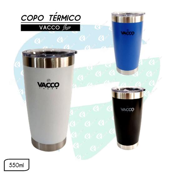 Imagem de Copo Térmico 550ml Vacco Therm Inox Com Tampa Para Cerveja