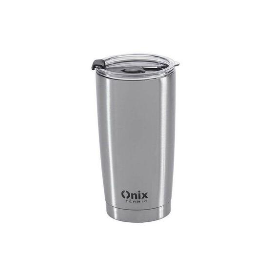 Imagem de Copo Térmico Aço Inox Com Tampa - 580 ml