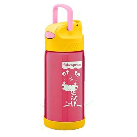 Imagem de Copo Térmico Aço Inox Hot & Cold Rosa 400Ml - Fisher Price