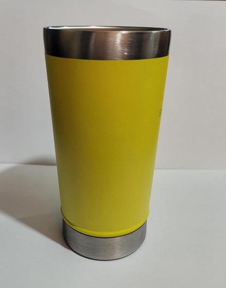Imagem de Copo Térmico Aço Inoxidável Parede Dupla Vácuo Com Abridor E Tampa 473ml