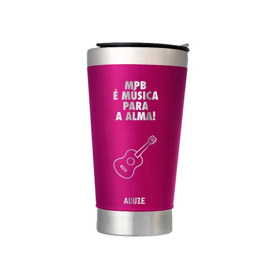 Imagem de Copo Térmico Aduze com Tampa Frase de MPB 500 ml