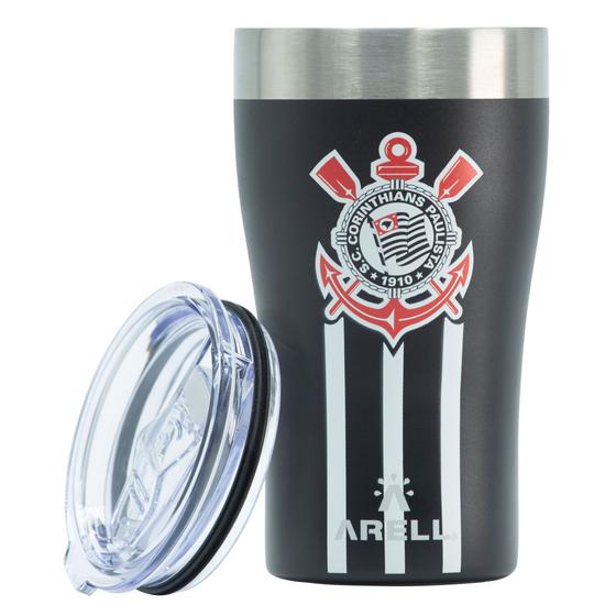 Imagem de Copo Térmico Arell oficial do CORINTHIANS - Tulip Pint - 500ml