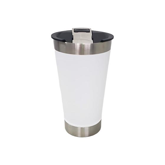 Imagem de Copo Térmico Bebidas Frias e Quentes Aço Inox 502ml C/ Tampa