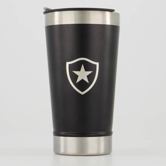 Imagem de Copo Térmico Botafogo C/Abridor 473ml Preto