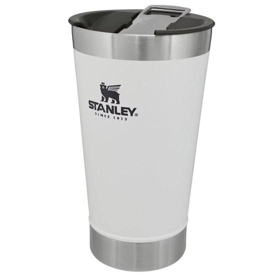 Copo Térmico Branco de Cerveja 473ml com Tampa Stanley - 08031-01 Menor preço em Copo Térmico Branco de Cerveja 473ml com Tampa Stanley - 08031-01