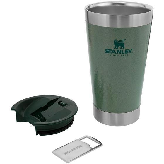 Copo Térmico c/Tampa e Abridor Cerveja 473ml Verde Stanley Menor preço em Copo Térmico c/Tampa e Abridor Cerveja 473ml Verde Stanley