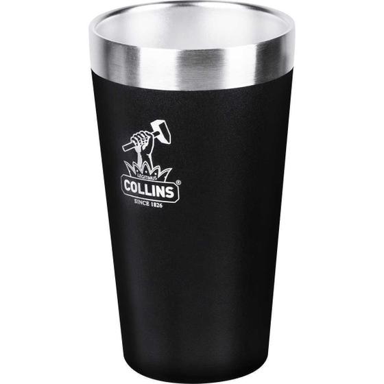 Imagem de Copo Térmico Collins Aço Inox S/ Tampa 473Ml Preto