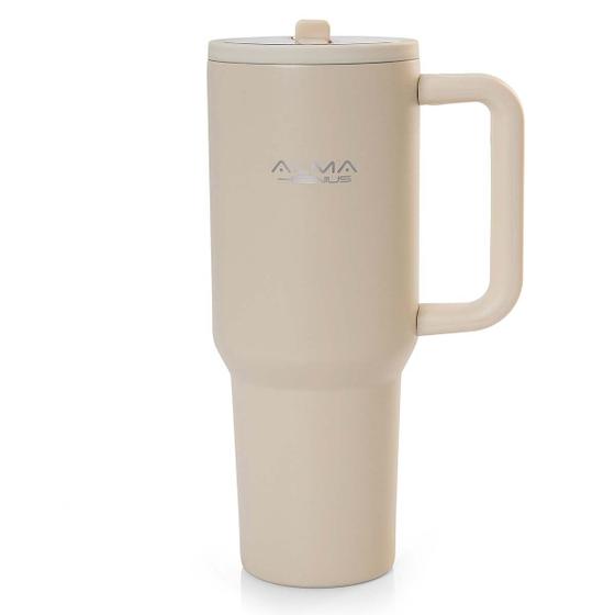 Imagem de Copo Térmico com Canudo 1200ml Noah Offwhite Alma Genius