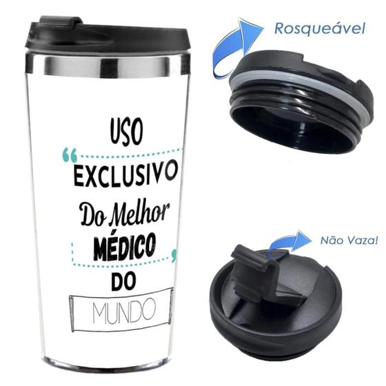 Imagem de Copo Térmico Com Tampa Anti-Vazamento Cerveja Chopp 450 ML