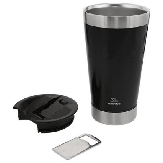 Imagem de Copo Térmico De Aço Inox Com Tampa 500ml - Mimo Style