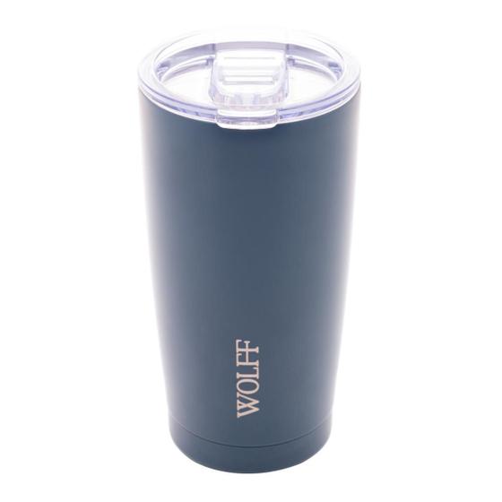 Imagem de Copo Térmico De Aço Inox ul Com Tampa Parede Dupla 600Ml