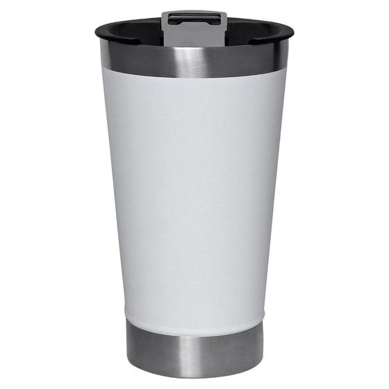 Copo Térmico de Cerveja 500 ml em Aço Inox com Tampa Branco Mimo Style Menor preço em Copo Térmico de Cerveja 500 ml em Aço Inox com Tampa Branco Mimo Style
