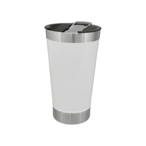 Imagem de Copo Térmico De Cerveja Aço Inox 473Ml Com Tampa