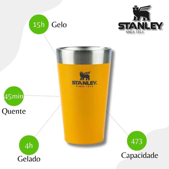 Copo Térmico De Cerveja Sem Tampa Stanley 473ml - Safroon Menor preço em Copo Térmico De Cerveja Sem Tampa Stanley 473ml - Safroon