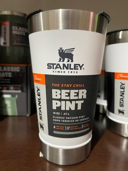 COPO TÉRMICO DE CERVEJA STANLEY C/ TAMPA 473 ml