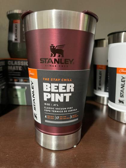 COPO TÉRMICO DE CERVEJA STANLEY C/ TAMPA 473 ml