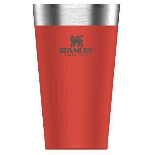 Imagem de Copo térmico de cerveja stanley flame red 473ml