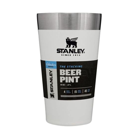 Menor preço em COPO TÉRMICO DE CERVEJA STANLEY S/ TAMPA BRANCO 473ml - COD.08030