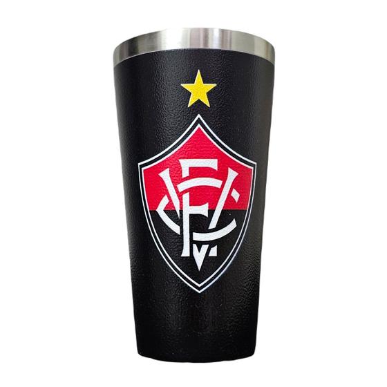 Imagem de Copo Térmico E.C. Vitória 473ml Gluck Licenciado Cor:PretoTamanho:Único