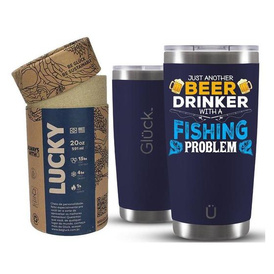 Imagem de Copo Térmico Gluck Lucky Future Fishing & Beer Problem