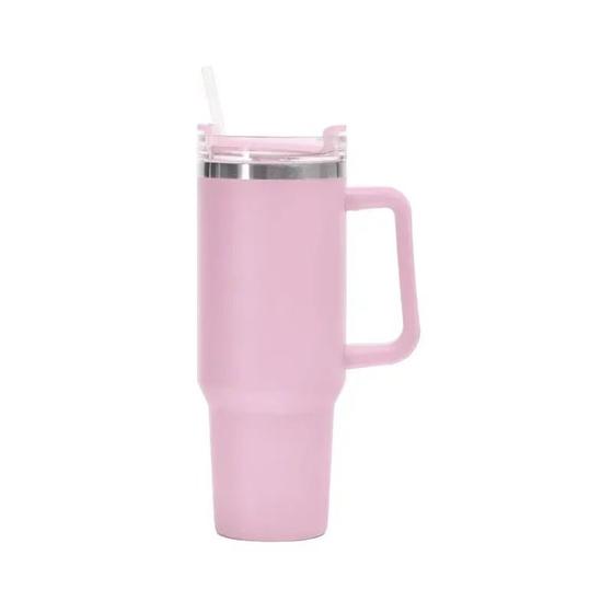 Imagem de Copo Térmico Grande 1200 Ml Canudo Inox