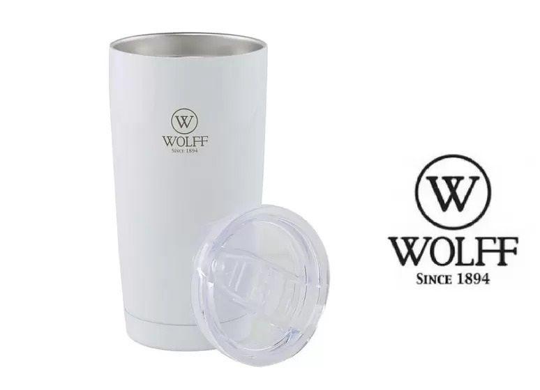Imagem de Copo Térmico Inox Com Tampa 600ml  Branco  - Wolff