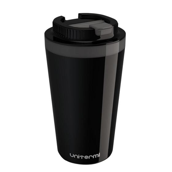 Imagem de Copo Térmico Minas 400 ML com Tampa Parede Dupla Multiuso Squeese Unitermi Café Chá Suco Leite