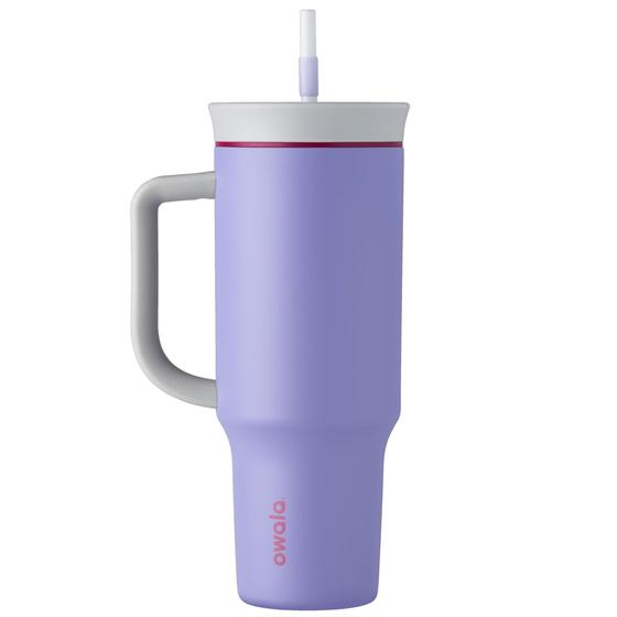 Imagem de Copo Térmico Owala de Aço Inoxidável - 1,2L (40oz) - Roxo Claro