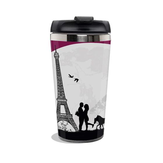 Imagem de Copo Térmico Personalizado Paris Torre Eiffel