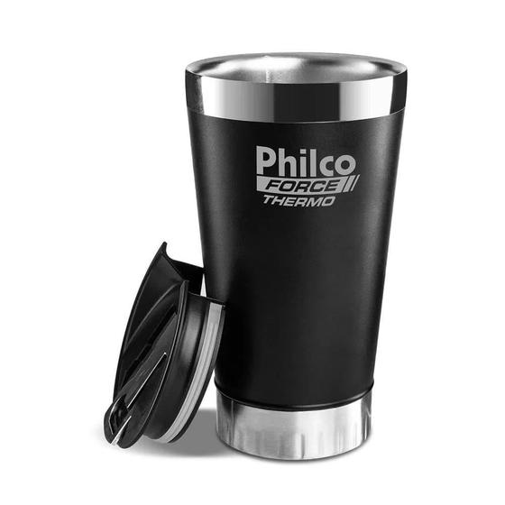 Imagem de Copo Térmico Philco PTH01P 475ml Preto Quente ou Frio - Preto