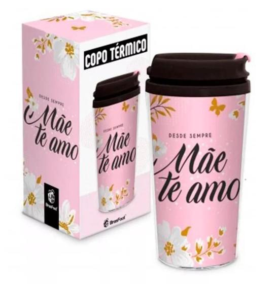 Imagem de Copo Térmico Pop 200ml Mãe Te Amo Sempre - Brasfoot