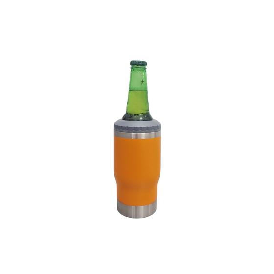 Imagem de Copo Térmico Porta Long Neck Cerveja Aço Inox Com Abridor