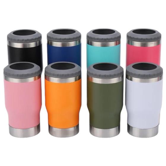 Imagem de Copo Termico Portatil com Abridor Tampa Multiuso 8 em1 Inox