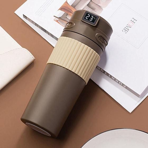 Imagem de Copo Térmico Portátil com Display de Temperatura 480ML