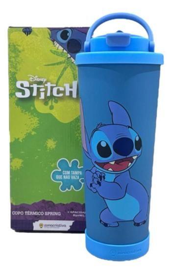 Imagem de Copo Térmico Primaveira Stitch 850ML - Zona Criativa