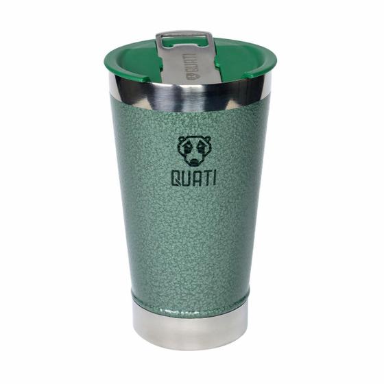 Imagem de Copo Térmico Quati Com Abridor 473ml Verde - Cva473