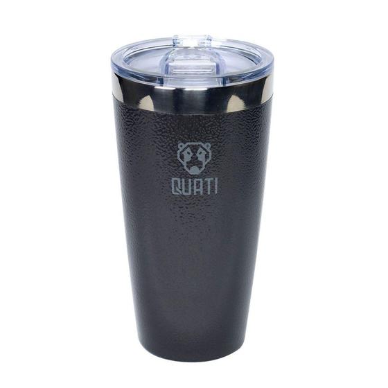 Imagem de Copo Térmico Quati Com Tampa 473ml Preto - Cpst