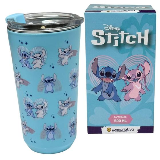 Imagem de Copo Térmico Sky Inox 500Ml Stitch Disney - Zona Criativa