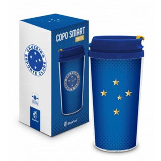 Imagem de Copo Térmico Smart Cruzeiro Café Bebidas Presente - Licenciado