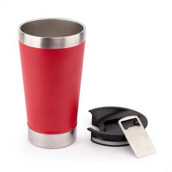 Imagem de Copo Térmico Tampa E Abridor Parede Dupla Inox a Vácuo 510ml