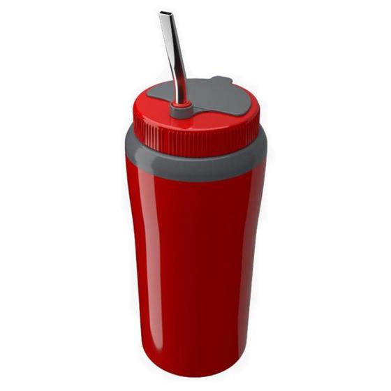 Copo Térmico Tererê com Tampa Cuia Vermelho Filtro e Bomba Menor preço em Copo Térmico Tererê com Tampa Cuia Vermelho Filtro e Bomba