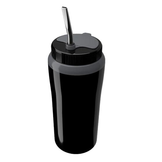 Imagem de Copo Térmico Tererê com Tampa Preto Cuia com Filtro e Bomba