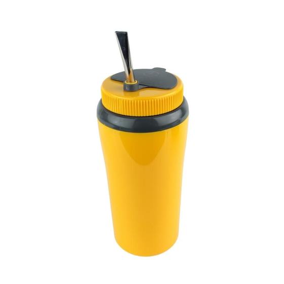 Imagem de Copo Térmico Tereré Parede Dupla Com Tampa 650ml - Unitermi