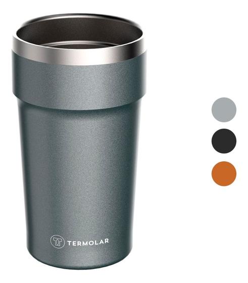 Imagem de Copo Térmico Termolar De Bebidas Geladas / Quente 500ml Pub Prata