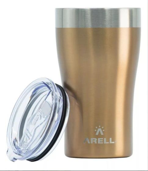 Imagem de Copo termico tulip 500ml metallic gold com tampa arell