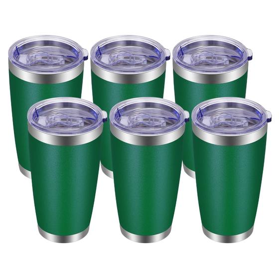 Imagem de Copo Térmico VEGOND 600ml - Aço Inoxidável com Isolamento a Vácuo (Pacote com 6)